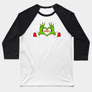 Grinch Heart 2024 Baseball T-Shirt